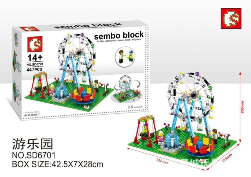 Bộ lắp ráp Công viên giải trí mini Sembo SD6701, đồ chơi xếp hình cho con trai 14+ tuổi, giá rẻ.
