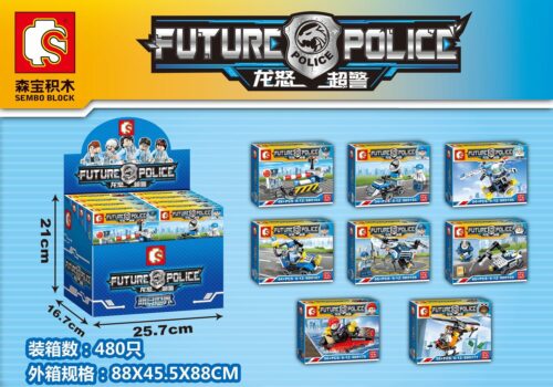 Bộ lắp ghép Xe Chuyên Dụng Cảnh Sát Tương Lai SEMBO SD9169, đồ chơi mô hình cảnh sát tương lai cho bé trai 6 tuổi, giá tốt, có kích thước hộp rõ ràng
