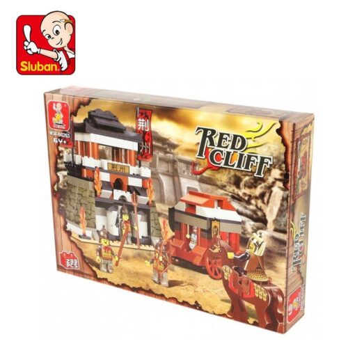 Bộ lắp ghép Thành cổ Xích Bích Sluban M38-B0263 hộp sản phẩm, đồ chơi mô hình pháo đài Tam Quốc cho bé trai 6 tuổi, giá tốt.