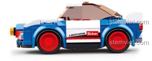 Bộ lắp ghép Sluban M38-B0675 Xe Đua Rally, đồ chơi lắp ráp xe đua tốc độ, chất lượng cao.