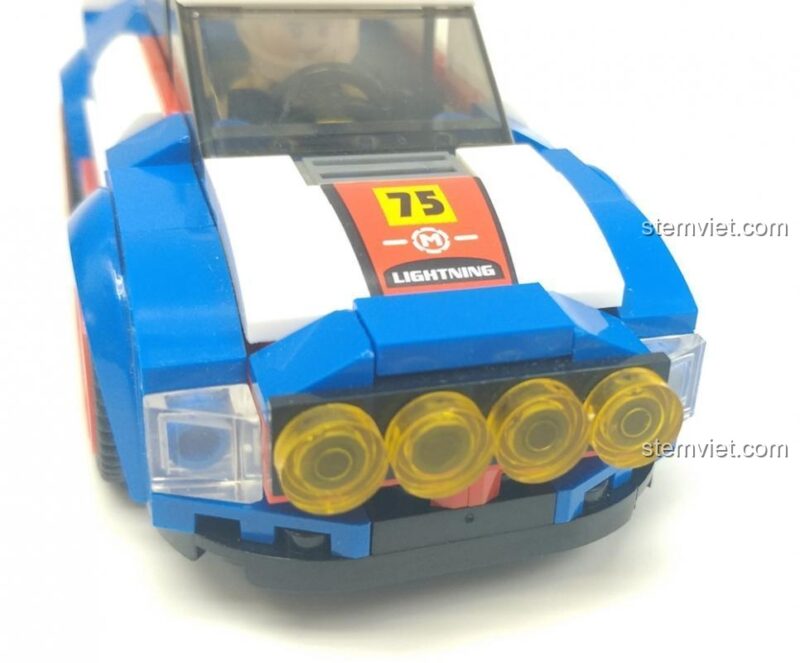Bộ xếp hình Xe Rally M38B0675 Sluban, đồ chơi lắp ghép xe đua tốc độ, giúp bé phát triển tư duy.