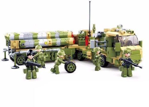 Bộ đồ chơi lắp ráp Sluban M38-B0758D Xe Phóng Tên Lửa S-400 5 Kiểu Lắp cho bé trai 6 tuổi, mô hình quân sự chất lượng cao, giá tốt.