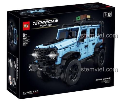 Hộp sản phẩm đồ chơi mô hình Super 18K K167 Xe Địa Hình Tank 300 tỉ lệ 1:10, quà tặng sáng tạo cho con trai.
