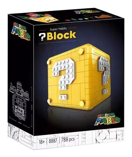 Hộp sản phẩm bộ lắp ráp Super Mablo 8887 Khối Dấu Hỏi Super Mario, đồ chơi mô hình 788 mảnh cho con trai 18 tuổi, giá rẻ.