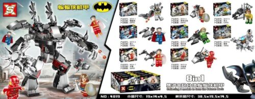 Bộ lắp ráp SX 4019 Robot Batman Hợp Thể 8 trong 1 với 8 minifigures siêu anh hùng DC, đồ chơi cho bé trai 6 tuổi giá rẻ.