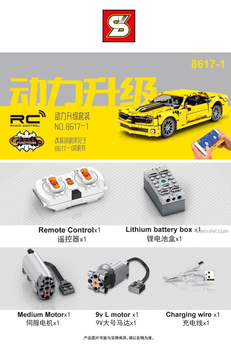 Ảnh chụp thực tế hộp đồ chơi SY 8617 từ người dùng.