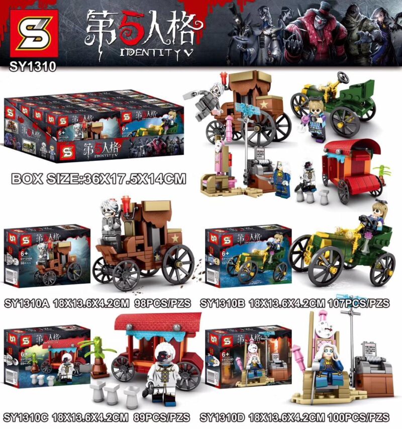 Bộ lắp ráp SY SY1310 chủ đề game Identity V cho bé trai 6 tuổi. Đồ chơi mô hình Các Thợ Săn và Kẻ Sống Sót giá rẻ.