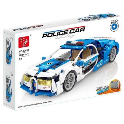 Hộp sản phẩm bộ lắp ráp Siêu Xe Cảnh Sát Bugatti Chiron TGL T3039, đồ chơi cho bé trai 6 tuổi giá rẻ.
