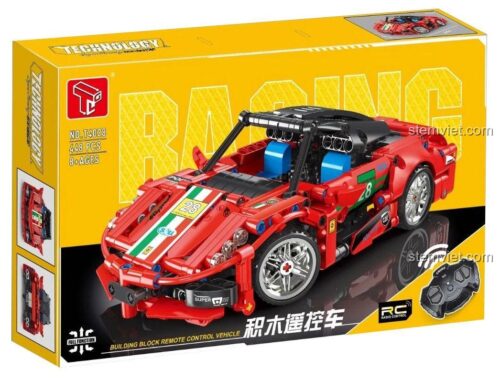 Hộp bộ lắp ráp xe đua thể thao RC TGL T4028 màu đỏ, chất lượng cao, phù hợp làm quà tặng cho con trai.