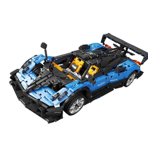 Mô hình siêu xe Pagani Zonda R TGL T5038 tỉ lệ 1:10 màu xanh đen, bộ lắp ráp 2289 mảnh ghép chất lượng cao cho con trai 14 tuổi, giá tốt.