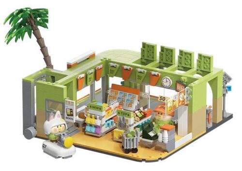 Bộ lắp ghép Cửa hàng tiện lợi BEBE Vẹt Con TOP TOY TC2006, mô hình cửa hàng tiện lợi sống động, đồ chơi mô hình cho bé 8 tuổi, giá tốt
