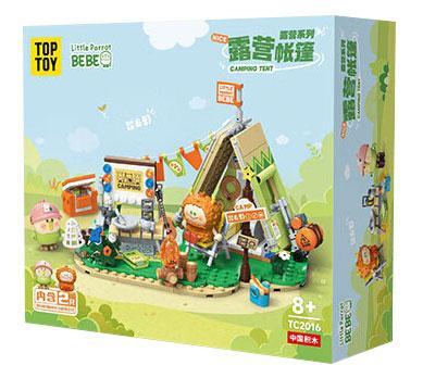 Hộp bộ lắp ghép Lều cắm trại Little Parrot BEBE TOP TOY TC2016, đồ chơi lắp ráp mô hình lều dã ngoại đáng yêu cho bé trai và bé gái 8 tuổi, giá tốt.