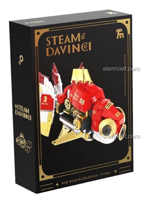 Hộp đồ chơi mô hình Tuomu T7004 Cá Vàng Steampunk, quà tặng độc đáo cho con trai.