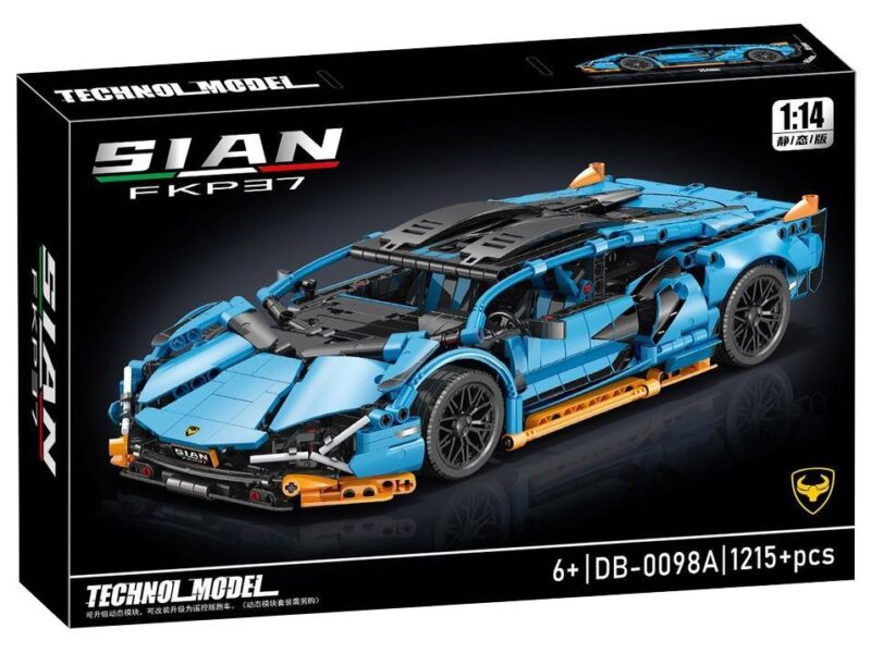 Bộ lắp ráp United Creative DB-0098 Mô hình Lamborghini Sián FKP 37 1215 mảnh, đồ chơi mô hình siêu xe cho bé trai 6 tuổi, giá tốt