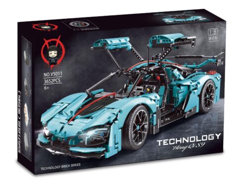 Hộp sản phẩm bộ lắp ráp Siêu xe Hồng Kỳ S9 V Brand V5011, mô hình tỉ lệ 1:8 với 3652 chi tiết, quà tặng cho con trai 14 tuổi.