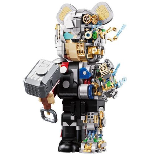 Bộ lắp ghép Gấu Máy Thor 400% Wangao 188011 với thiết kế cơ khí tinh xảo, mô hình lớn 400% cho bé trai 6 tuổi, giá tốt.