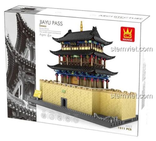 Hộp bộ lắp ghép Cổng Gia Dục Quan WANGE 6222, đồ chơi mô hình kiến trúc lịch sử cho bé trai 6 tuổi giá tốt.