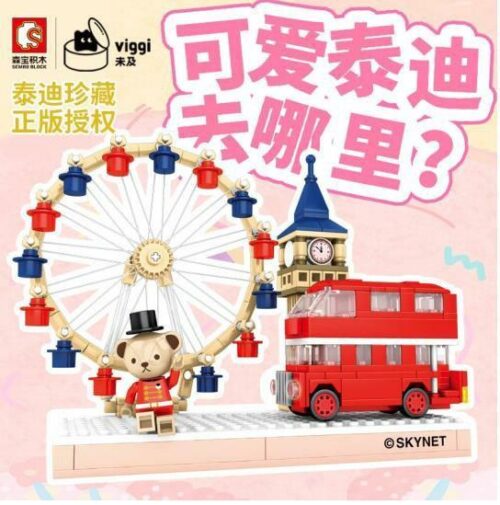 Bộ đồ chơi Gấu Teddy Yêu London Wekki 516000 mô hình kiến trúc tinh xảo cho bé gái 6 tuổi giá tốt
