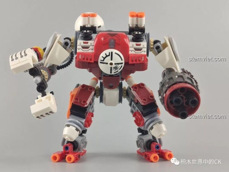 Xe mô tô đi kèm bộ đồ chơi Winner 5100 Robot Chiến Đấu Kẻ Cướp Bóc, thiết kế nhỏ gọn, phù hợp cho minifigure.