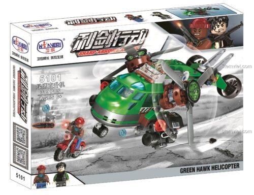 bộ lắp ghép Winner 5101 Trực thăng Đại bàng Xanh hộp sản phẩm cho bé trai 6 tuổi giá rẻ