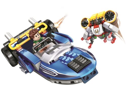 Bộ lắp ráp Winner JEMLOU 5099 Thuyền chiến đấu Assault Speedboat với drone bay kèm, phù hợp bé trai 6 tuổi, giá tốt.