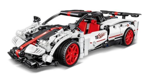 Mô hình siêu xe Pagani Zonda Phong Chi Tử WOMA C0919 màu trắng đỏ đen, có động cơ kéo lùi, phù hợp bé trai 6 tuổi, đồ chơi lắp ráp chất lượng cao giá tốt.