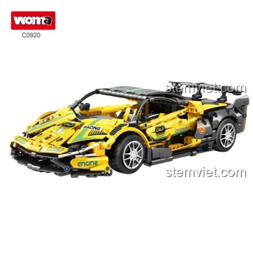 Mô hình WOMA C0920 Siêu xe Lamborghini Sián FKP 37 với module động lực, chi tiết kỹ thuật, đồ chơi lắp ghép cho bé trai