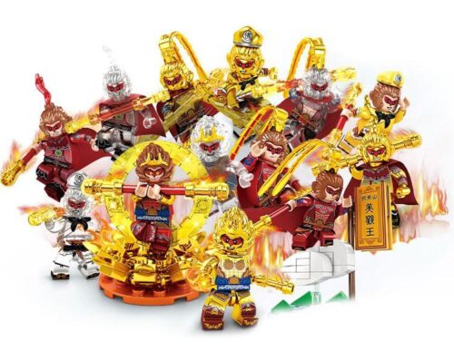 Bộ 12 minifigure Tôn Ngộ Không WOMA C1002, đồ chơi mô hình Tôn Ngộ Không Tây Du Ký cho bé trai 6 tuổi, giá tốt.