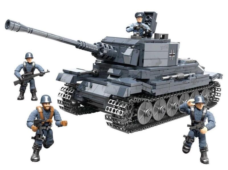 Bộ lắp ghép Xe Tăng Hổ Vương Xiang Jun XJ-916 1094 mảnh, đồ chơi mô hình quân sự cho bé trai 6 tuổi, giá tốt