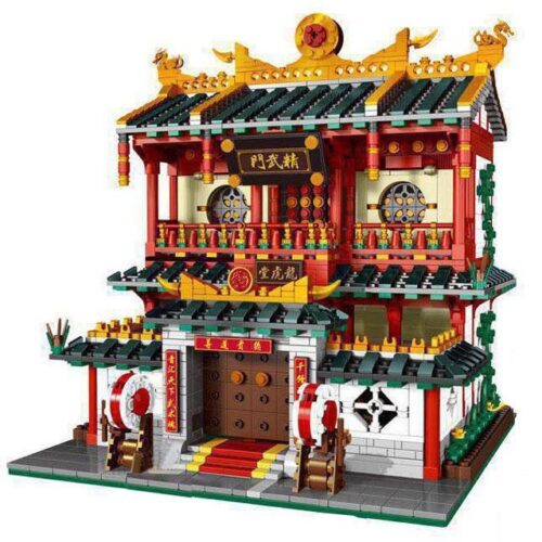 bộ lắp ghép Võ đường Tinh Võ Môn XINGBAO XB-01004, mô hình kiến trúc Trung Hoa cổ với 2882 mảnh ghép, đồ chơi cho con trai 16 tuổi.