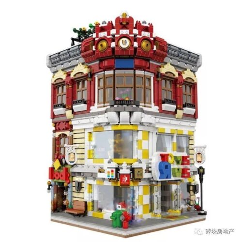 Bộ lắp ghép Tòa nhà góc phố Xingbao XB-01006, mô hình Cửa hàng đồ chơi và Hiệu sách với 5491 mảnh ghép cho thanh niên 16 tuổi.