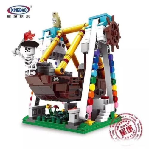 Mô hình bộ lắp ráp Tàu lắc cướp biển Xingbao XB-01109, một món đồ chơi xếp hình Xingbao hấp dẫn cho con trai 6 tuổi.