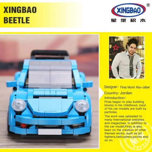 Ảnh bìa bộ lắp ráp Xe Con Bọ Volkswagen Beetle Xingbao XB-03015, một món đồ chơi mô hình giá rẻ cho bé trai 9 tuổi.