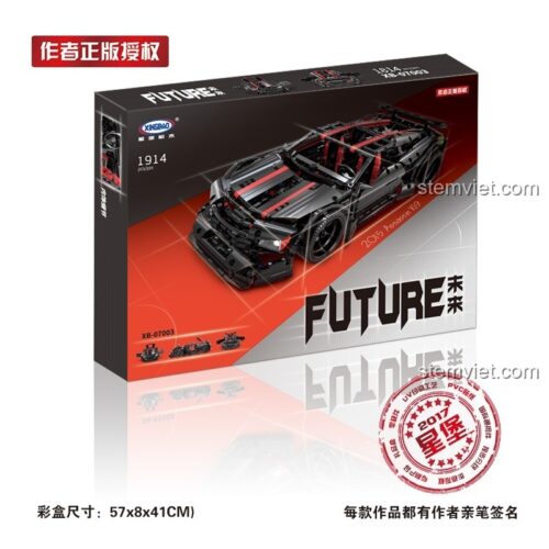 Chi tiết đồ chơi mô hình Xe đua Assassin X19 XB-07003 và thông tin về nhà thiết kế Paul J Boratko III. Một lựa chọn giá tốt so với LEGO.