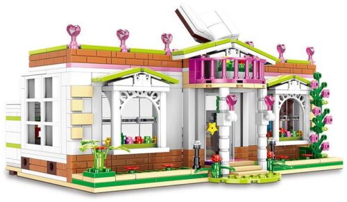 Bộ lắp ráp Thư Viện Cầu Vồng Xingbao XB-12003, đồ chơi xếp hình cho bé gái 6 tuổi, giá rẻ.