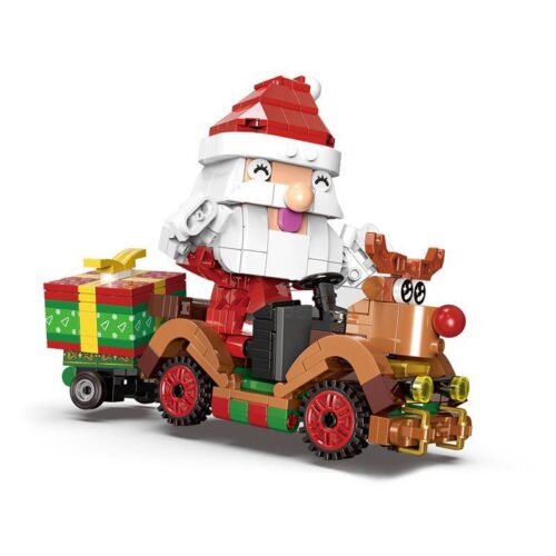 bộ lắp ghép Xe Tuần Lộc Của Ông Già Noel Xingbao XB-18022 cho bé 6 tuổi, món quà Giáng Sinh ý nghĩa.