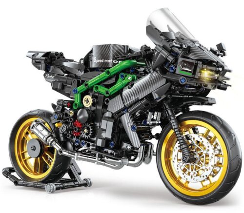 Bộ lắp ghép Mô tô Kawasaki Ninja H2R Xingjun XJ-382D chi tiết cao cấp, đồ chơi mô hình xe máy thể thao cho bé trai 6 tuổi, giá tốt.