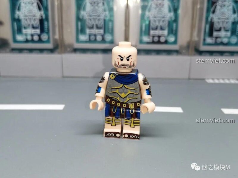 Ảnh review chi tiết minifigure Hiệp sĩ Teuton từ bộ sưu tập minifigure XINH.