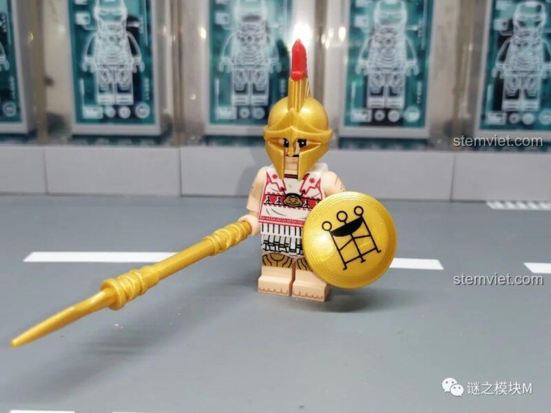 Minifigure Lính bộ binh nặng Hy Lạp từ bộ XINH X0316.
