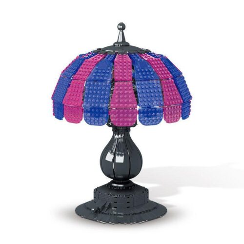 Bộ lắp ghép XMORK 031023 Đèn Bàn Bán Nguyệt Cổ Điển có đèn LED, thiết kế retro, phù hợp cho bé trai và bé gái 6 tuổi, giá tốt