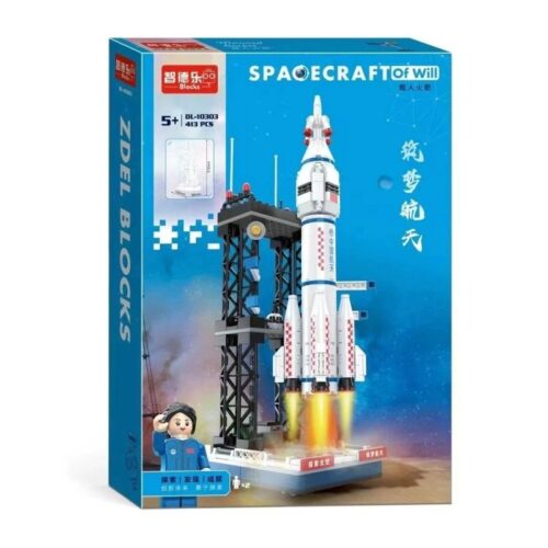 Bộ đồ chơi lắp ráp ZDEL Blocks DL-10303 mô hình tên lửa vũ trụ có người lái 413 mảnh ghép, phù hợp bé trai 5 tuổi, giá tốt
