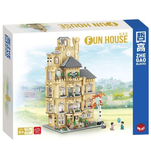 Hộp bộ lắp ghép Ngôi Nhà Vui Vẻ Zhe Gao 01006 với 4851 chi tiết, đồ chơi mô hình kiến trúc tinh xảo cho bé gái 6 tuổi, giá tốt.