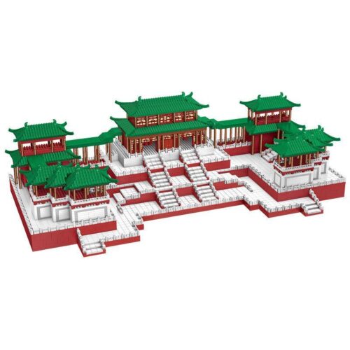 Bộ lắp ghép Cung Đại Minh Zhe Gao LZ8203, mô hình kiến trúc cổ Trung Hoa chi tiết cho thanh niên yêu thích lịch sử.