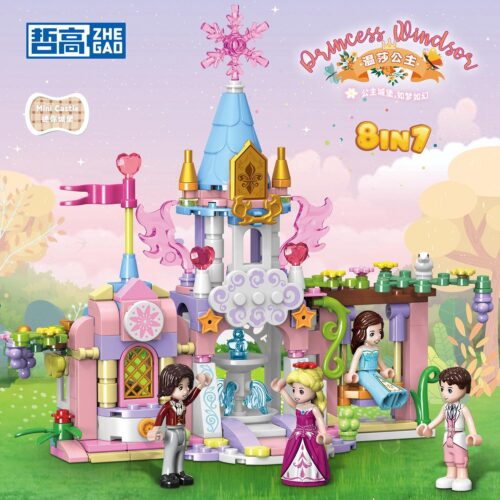 Bộ lắp ghép Lâu Đài Mini Của Công Chúa Windsor ZHEGAO 921009 cho bé gái 6 tuổi, món đồ chơi xếp hình giá rẻ giúp bé sáng tạo.