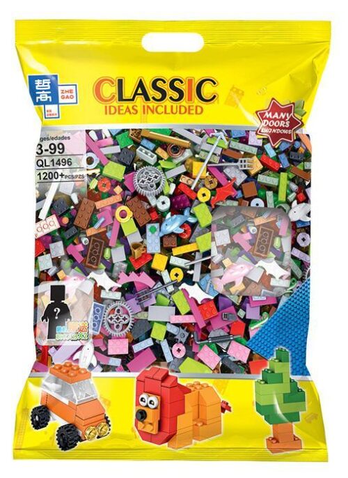 Bộ lắp ghép sáng tạo Zhegao QL1496 Classic Ideas Included với 1200 mảnh ghép, đồ chơi giáo dục phát triển trí tuệ cho bé trai và bé gái 3-99 tuổi, giá tốt.