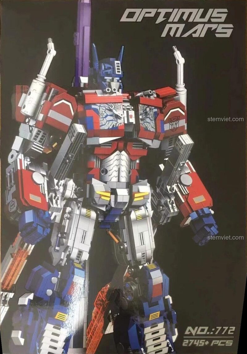 Robot Optimus Mars lắp ghép 66积木 772