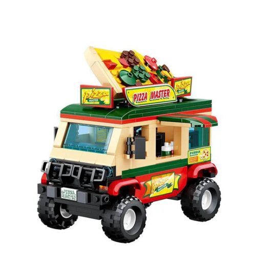 bộ đồ chơi Xe Bán Pizza Địa Hình AchKo 50010 giá tốt cho bé trai 6 tuổi