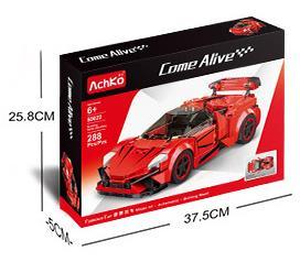 Hộp bộ lắp ráp Lykan Hypersport AchKo 50022 màu đỏ, kích thước hộp 37.5x25.8x5.5cm, đồ chơi mô hình siêu xe cho bé trai 6 tuổi, giá tốt.