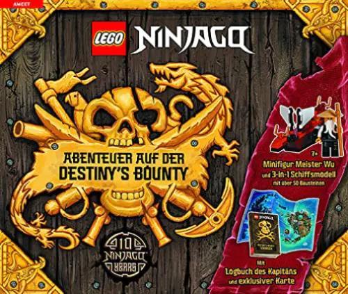 Sách LEGO Ninjago AMEET ISBN9783960805939 Cuộc phiêu lưu trên Destiny's Bounty kèm Minifigure Meister Wu và mô hình 3-trong-1, đồ chơi lắp ghép cho bé trai 7 tuổi giá tốt