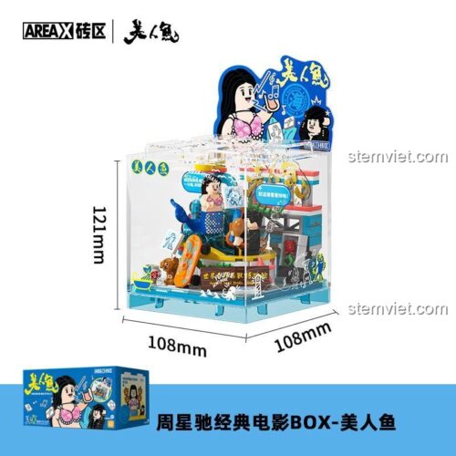 Kích thước đồ chơi mô hình Sa bàn phim trường The Mermaid AREA-X AB0063
